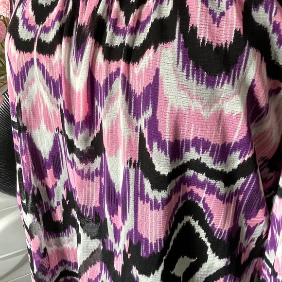 INC International Concepts Women's Cold Shoulder Ikat Blouse Size XL NWT - Picture 5 of 7